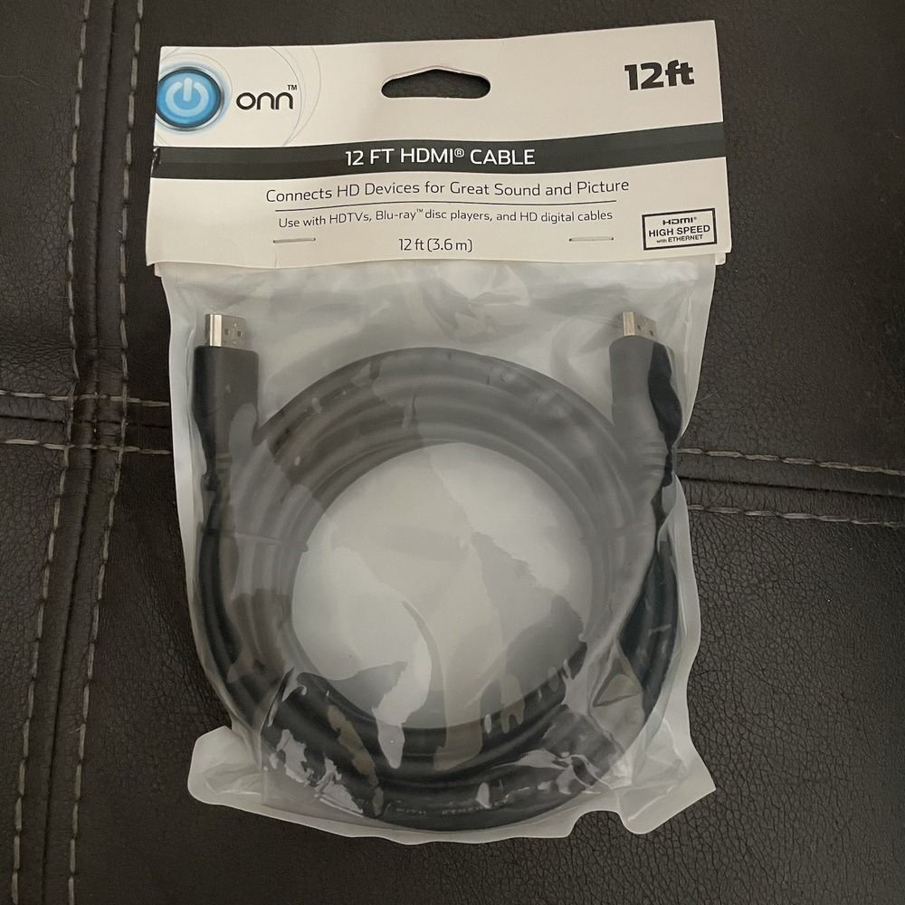 ONN. 12' Premium‎ HDMI Cable